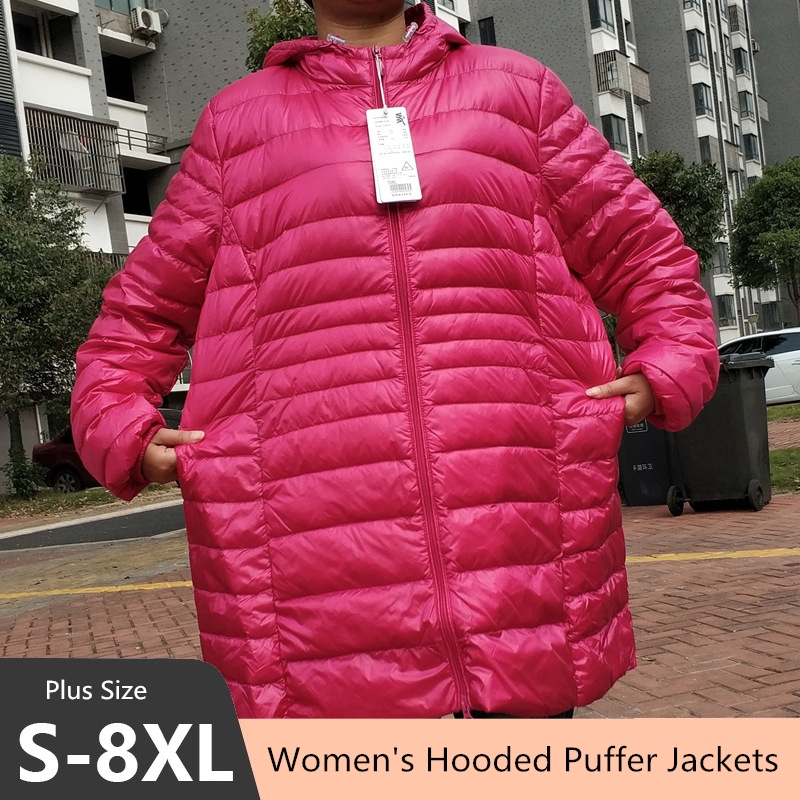 Plus Size 5XL 6XL 7XL Women's  - Down Jacket Packable review and price