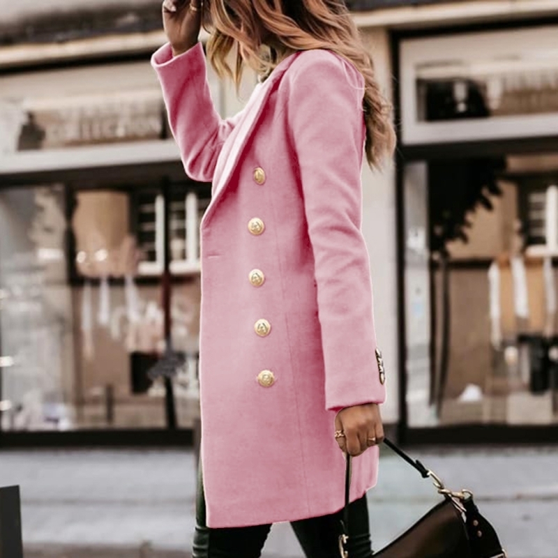 Y5GC Womens Fall Winter Wool C - Wool Coat Peacoat review and price